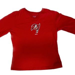 Womens Bucs shirt.  small, Reebok long sleeve. Excellent condition.